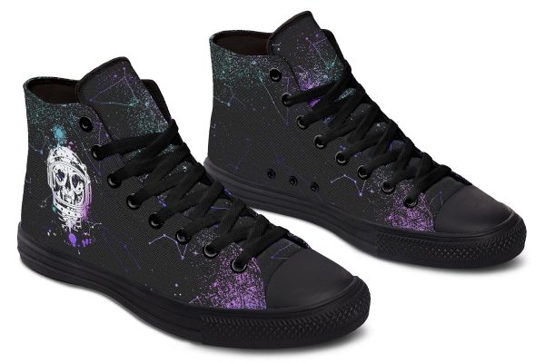 Cat-Astro-Phe High Tops - Classic Premium Canvas Shoes with Comfortable and Durable Soles Online