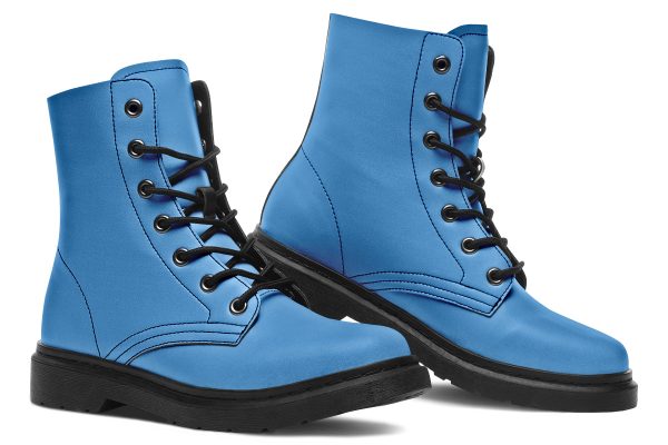 Ocean Wave Boots - Vegan Leather Doc-Style Boots with Durable Stitched on Soles Online Sale