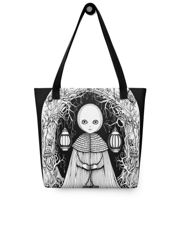 Feeling Lost Vegan Tote Bag - Goth Accessories Witchy Alt Style Large Foldable Tote for All Fashion