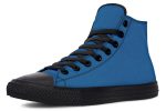 Cobalt Blue High Tops - Classic Premium Canvas Shoes with Comfortable and Durable Soles Discount