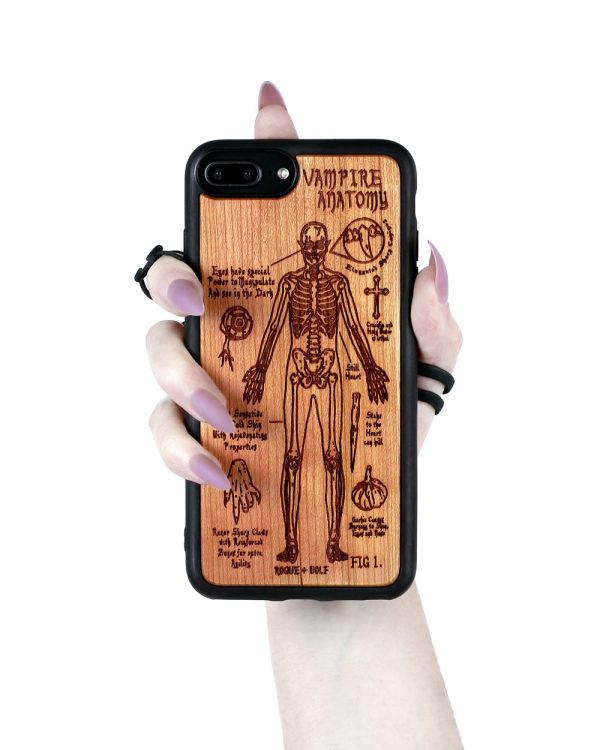 Vampire Anatomy - Engraved Cherry Wood Phone Case Sale