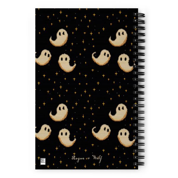 Spooky Soirée Spiral Notebook - Witchy Diary with Spooky Ghosts Uni & College Dark Academia Journal - Gothic Stationery Online