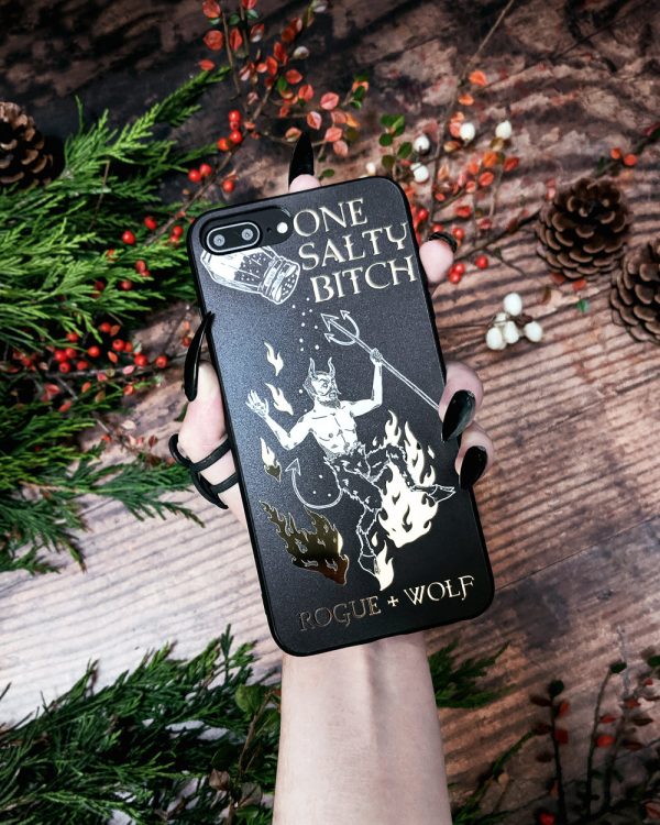 One Salty Witch Phone Case - Mirror Gold Details Fashion