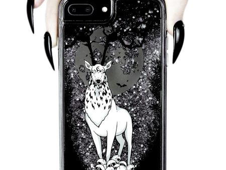 Stag Guardian - Shock Resistant Phone Case - Silver Glitter Cheap