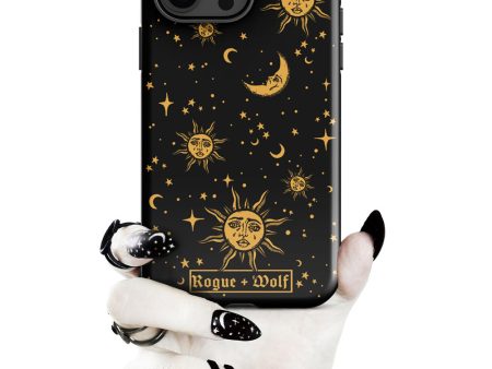 Celestial Tough Phone Case for iPhone - Shockproof Anti-scratch Witchy Goth Phone Accessories Cover Sale