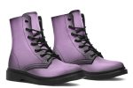 Mystic Dusk Boots - Vegan Leather Doc-Style Boots with Durable Stitched on Soles For Cheap