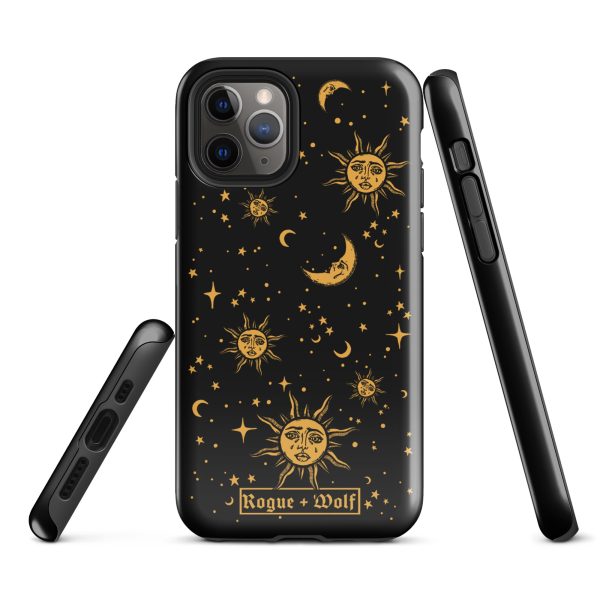 Celestial Tough Phone Case for iPhone - Shockproof Anti-scratch Witchy Goth Phone Accessories Cover Sale