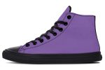 Retro Violet High Tops - Classic Premium Canvas Shoes with Comfortable and Durable Soles For Discount