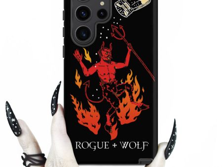 One Salty Devil Tough Phone Case for Samsung - Witchy Phone Accessories Goth Anti-Scratch Shockproof Cover Online Hot Sale