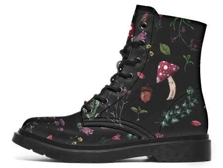 Herbology Boots - Vegan Leather Doc-Style Boots with Durable Stitched on Soles Fashion