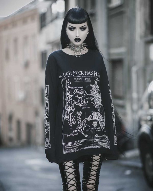 My Last F*** Has Flown Flying Spell - Long Sleeve Tee Fashion