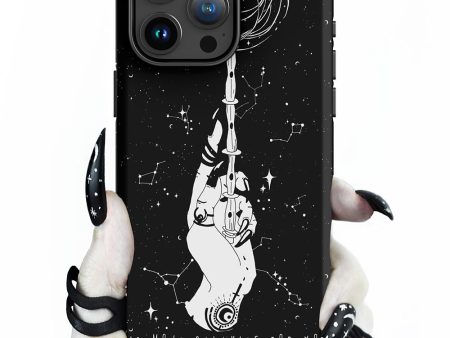 Cosmic Devotion Tough Phone Case for iPhone - Shockproof Anti-scratch Witchy Goth Cool Fun Christmas Gift For Sale