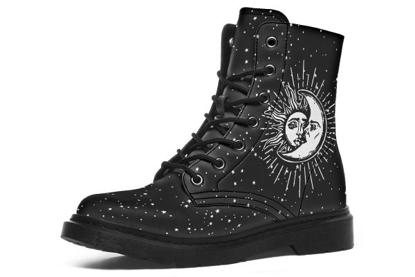 Astral Boots - Vegan Leather Doc-Style Boots with Durable Stitched on Soles Supply