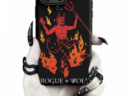 One Salty Devil Tough Phone Case for iPhone - Shockproof Anti-scratch Witchy Goth Cover Accessory For Sale