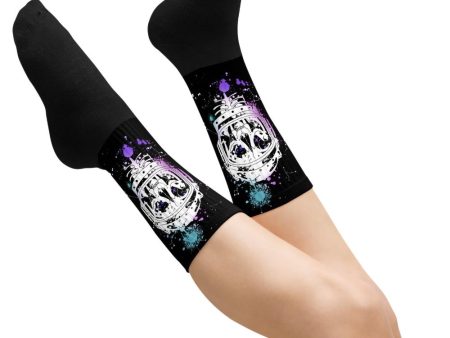 Cat-Astro-Phe Socks - Vegan Goth Socks Unisex Grunge Aesthetic Witchy Alt Accessories Spooky Cool Fun Gifts Discount