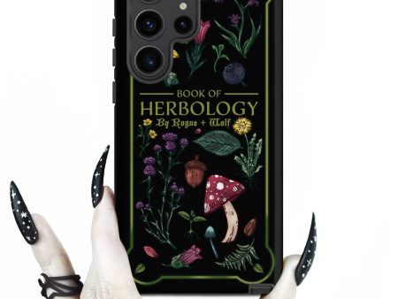 Book of Herbology Shockproof Samsung case - Witchy Goth Phone Accessories Anti-scratch cover Online