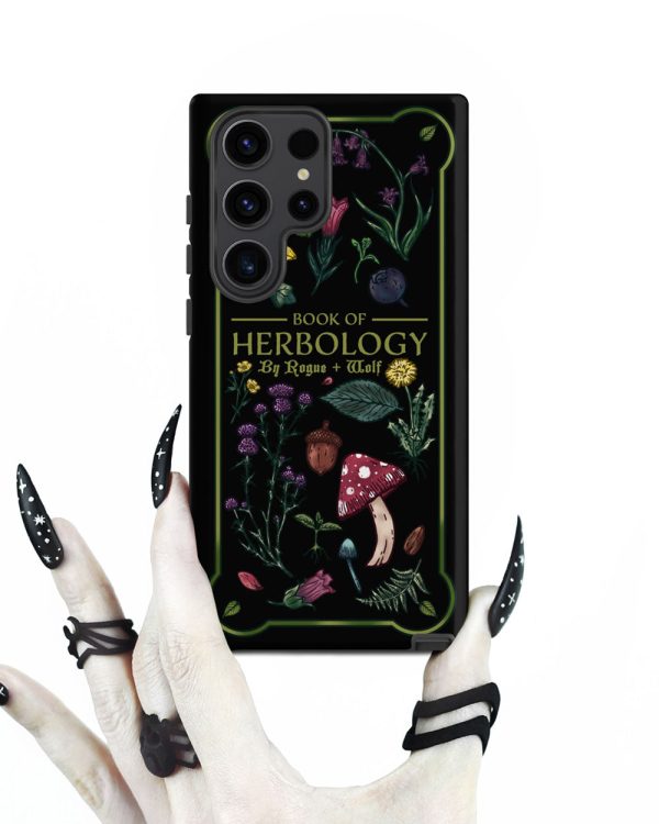 Book of Herbology Shockproof Samsung case - Witchy Goth Phone Accessories Anti-scratch cover Online