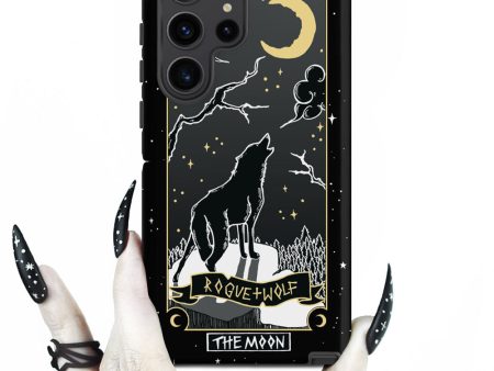 Moon Tarot Tough Phone Case for Samsung - Witchy Shockproof Anti-scratch Goth Accessory Cover Occult Goth Gifts Cheap