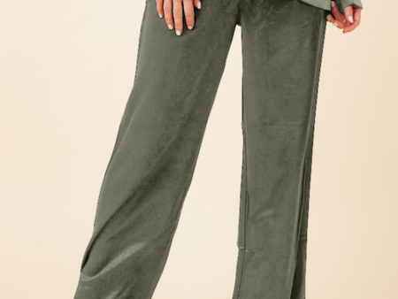 Silver Pine Heavy Satin Trouser Online Sale