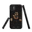 Autumn Memoir Tough Phone Case for iPhone - Dark Academia Anti-Scratch Shockproof Botanical Cover, Witchy Goth Accessories, Christmas Gifts Online